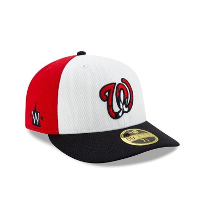 Red Washington Nationals Hat - New Era MLB 2021 Spring Training Low Profile 59FIFTY Fitted Caps USA9760134